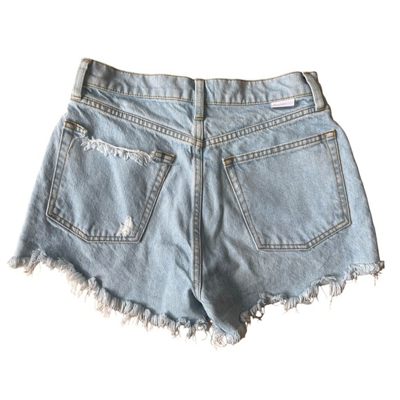Boyish Cody High-Rise Distressed Denim Shorts Light Wash - Size 26 - Picture 6 of 16